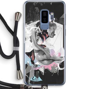 CaseCompany Camouflage de sommeil: Samsung Galaxy S9 Plus Transparant Hoesje met koord