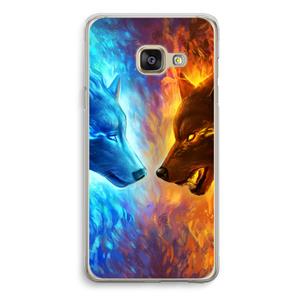 CaseCompany Fire & Ice: Samsung Galaxy A3 (2016) Transparant Hoesje