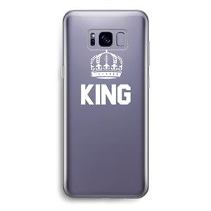 CaseCompany King zwart: Samsung Galaxy S8 Transparant Hoesje