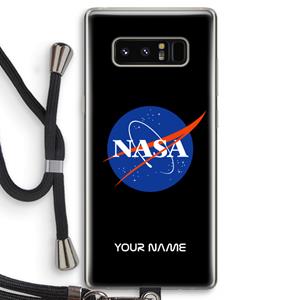 CaseCompany NASA: Samsung Galaxy Note 8 Transparant Hoesje met koord