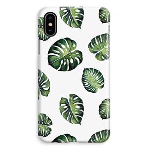 CaseCompany Tropische bladeren: iPhone XS Max Volledig Geprint Hoesje
