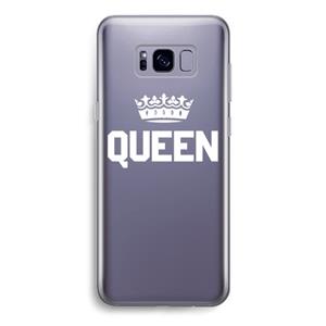 CaseCompany Queen zwart: Samsung Galaxy S8 Transparant Hoesje