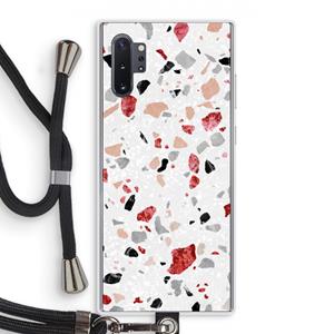 CaseCompany Terrazzo N°12: Samsung Galaxy Note 10 Plus Transparant Hoesje met koord