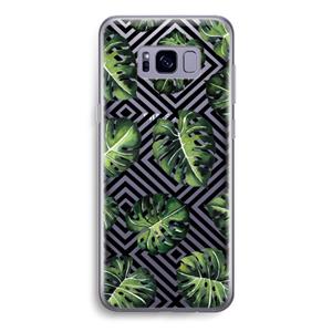 CaseCompany Geometrische jungle: Samsung Galaxy S8 Transparant Hoesje