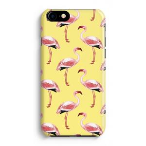 CaseCompany Flamingo's geel: Volledig Geprint iPhone 7 Plus Hoesje