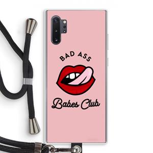 CaseCompany Badass Babes Club: Samsung Galaxy Note 10 Plus Transparant Hoesje met koord