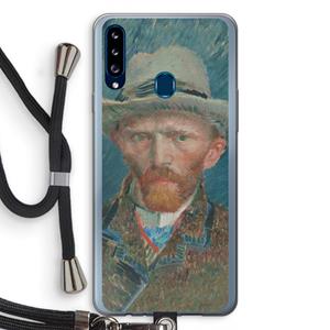 CaseCompany Van Gogh: Samsung Galaxy A20s Transparant Hoesje met koord