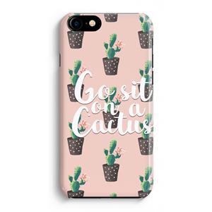 CaseCompany Cactus quote: Volledig Geprint iPhone 7 Plus Hoesje