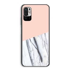 CaseCompany A touch of peach: Xiaomi Redmi Note 10 5G Transparant Hoesje