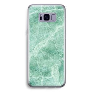 CaseCompany Groen marmer: Samsung Galaxy S8 Transparant Hoesje