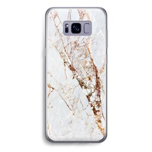 CaseCompany Goud marmer: Samsung Galaxy S8 Transparant Hoesje