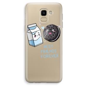CaseCompany Best Friend Forever: Samsung Galaxy J6 (2018) Transparant Hoesje