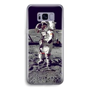 CaseCompany Spaceman: Samsung Galaxy S8 Transparant Hoesje