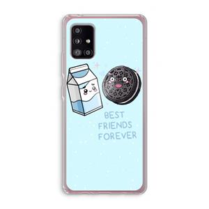 CaseCompany Best Friend Forever: Samsung Galaxy A51 5G Transparant Hoesje