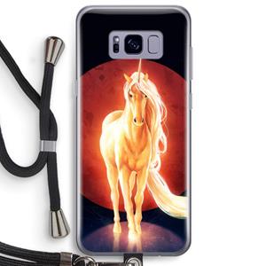 CaseCompany Last Unicorn: Samsung Galaxy S8 Plus Transparant Hoesje met koord