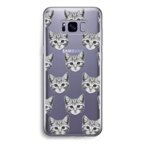 CaseCompany Kitten: Samsung Galaxy S8 Transparant Hoesje