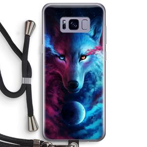 CaseCompany Where Light And Dark Meet: Samsung Galaxy S8 Plus Transparant Hoesje met koord