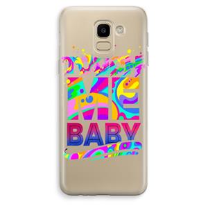 CaseCompany Touch Me: Samsung Galaxy J6 (2018) Transparant Hoesje