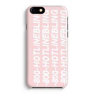 CaseCompany Hotline bling pink: Volledig Geprint iPhone 7 Plus Hoesje