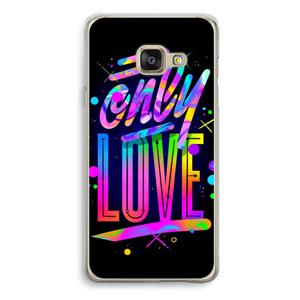 CaseCompany Only Love: Samsung Galaxy A3 (2016) Transparant Hoesje