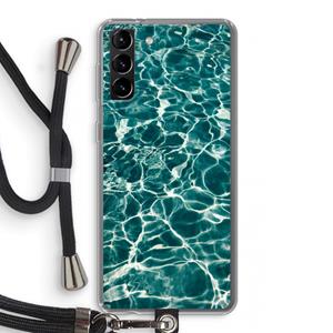 CaseCompany Weerkaatsing water: Samsung Galaxy S21 Plus Transparant Hoesje met koord