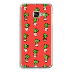 CaseCompany Mini cactus: Samsung Galaxy A3 (2016) Transparant Hoesje