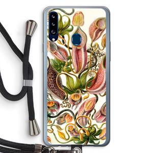 CaseCompany Haeckel Nepenthaceae: Samsung Galaxy A20s Transparant Hoesje met koord