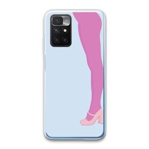 CaseCompany Pink panty: Xiaomi Redmi 10 Transparant Hoesje