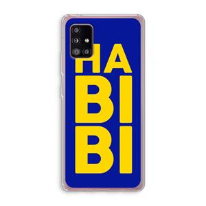 CaseCompany Habibi Blue: Samsung Galaxy A51 5G Transparant Hoesje