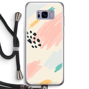 CaseCompany Sunday Chillings: Samsung Galaxy S8 Plus Transparant Hoesje met koord