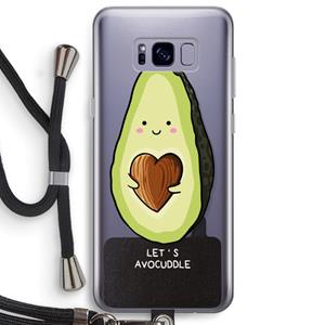 CaseCompany Avocuddle: Samsung Galaxy S8 Plus Transparant Hoesje met koord