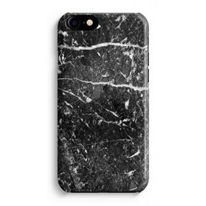 CaseCompany Zwart marmer: Volledig Geprint iPhone 7 Plus Hoesje