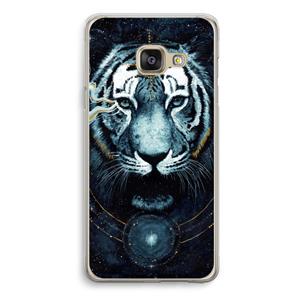 CaseCompany Darkness Tiger: Samsung Galaxy A3 (2016) Transparant Hoesje