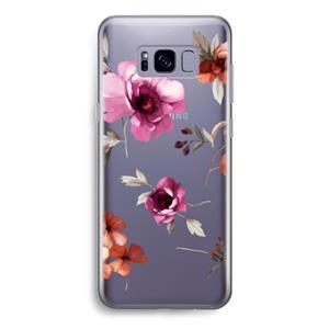 CaseCompany Geschilderde bloemen: Samsung Galaxy S8 Transparant Hoesje