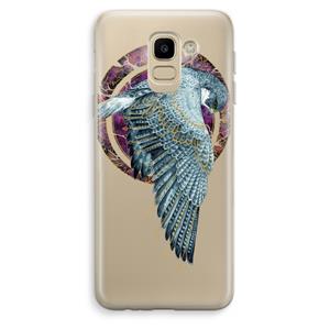 CaseCompany Golden Falcon: Samsung Galaxy J6 (2018) Transparant Hoesje