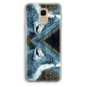 CaseCompany Golden Fox: Samsung Galaxy J6 (2018) Transparant Hoesje