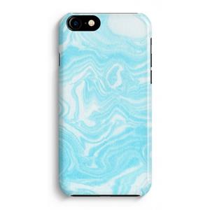 CaseCompany Waterverf blauw: Volledig Geprint iPhone 7 Plus Hoesje