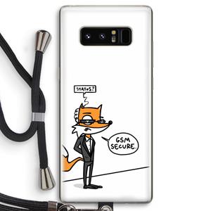 CaseCompany GSM secure: Samsung Galaxy Note 8 Transparant Hoesje met koord