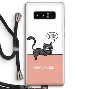 CaseCompany GSM poes: Samsung Galaxy Note 8 Transparant Hoesje met koord