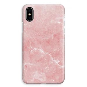CaseCompany Roze marmer: iPhone XS Max Volledig Geprint Hoesje
