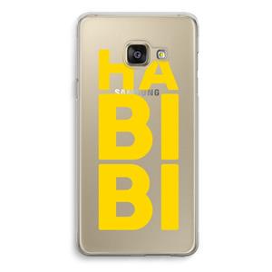 CaseCompany Habibi Blue: Samsung Galaxy A3 (2016) Transparant Hoesje