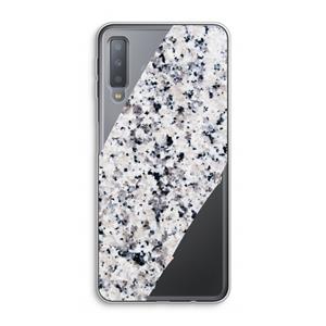 CaseCompany Gespikkelde marmer: Samsung Galaxy A7 (2018) Transparant Hoesje
