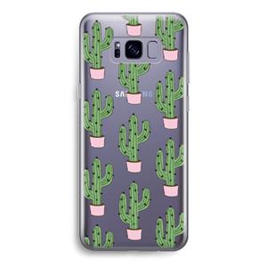CaseCompany Cactus Lover: Samsung Galaxy S8 Transparant Hoesje