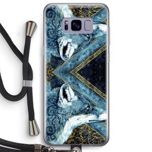 CaseCompany Golden Fox: Samsung Galaxy S8 Plus Transparant Hoesje met koord