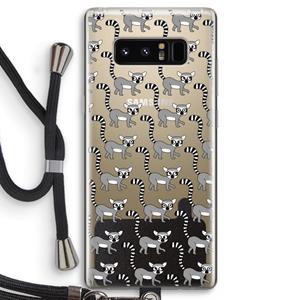 CaseCompany Makis: Samsung Galaxy Note 8 Transparant Hoesje met koord