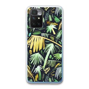 CaseCompany Tropical Palms Dark: Xiaomi Redmi 10 Transparant Hoesje