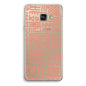 CaseCompany Marrakech Pink: Samsung Galaxy A3 (2016) Transparant Hoesje