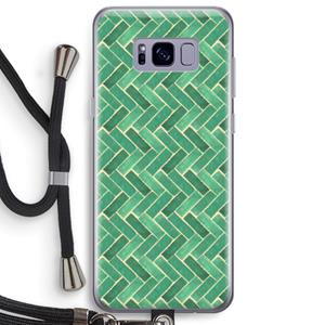 CaseCompany Moroccan tiles 2: Samsung Galaxy S8 Plus Transparant Hoesje met koord