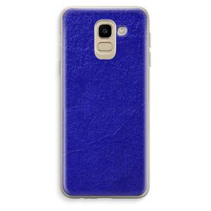 CaseCompany Majorelle Blue: Samsung Galaxy J6 (2018) Transparant Hoesje