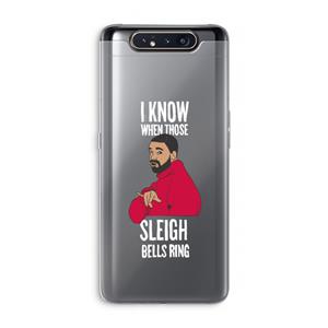 CaseCompany Sleigh Bells Ring: Samsung Galaxy A80 Transparant Hoesje